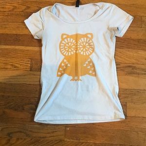 White owl t shirt